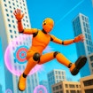 Boneco caindo